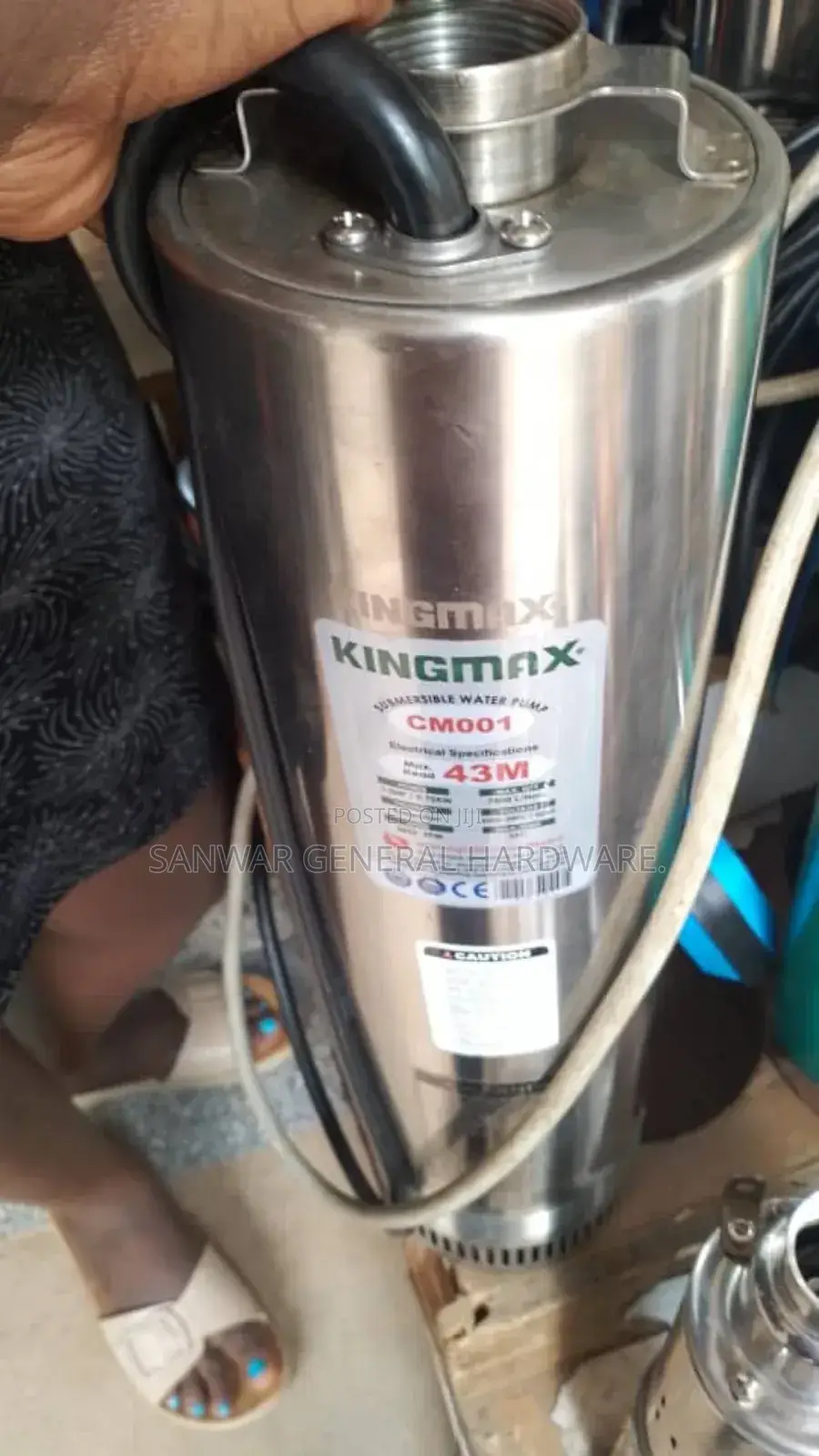 43m-Submersible Water Pumps.(Sucks From Bottom) Stainless Steel.