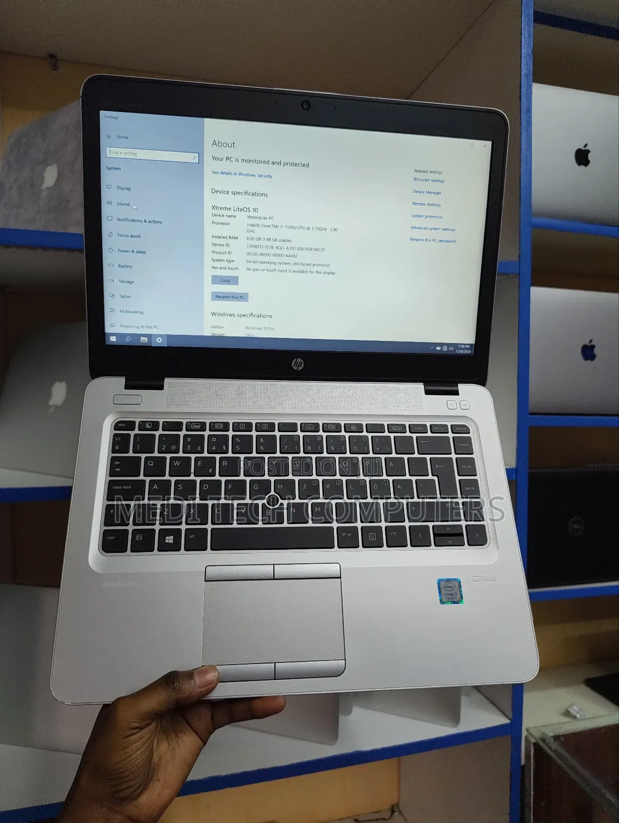 Laptop HP EliteBook 840 G4 8GB Intel Core I7 SSD 256GB