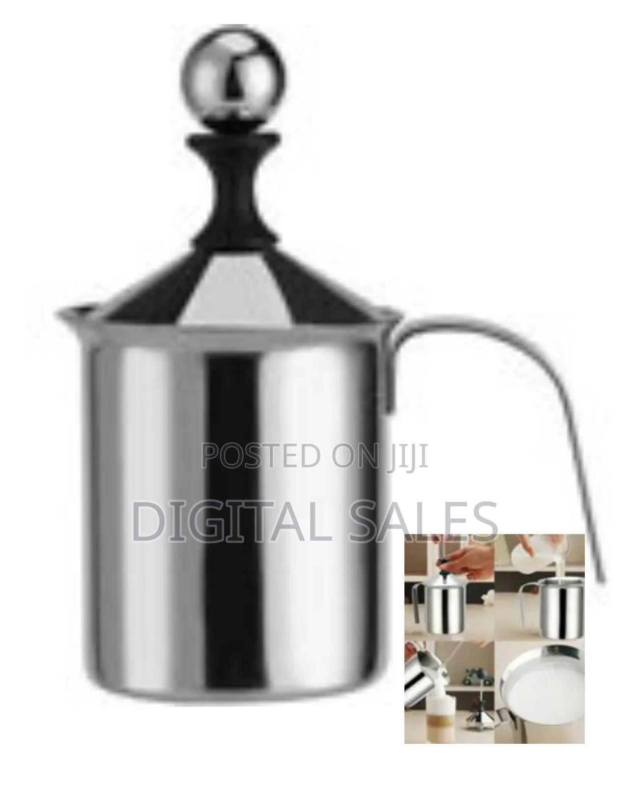 Stainless Steel Manual Milk Frother