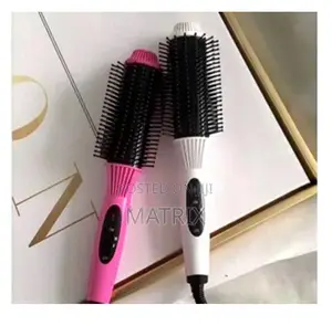 2-in-1 Hair Straightener Brush Comb, Wet or Dry Fast Heat