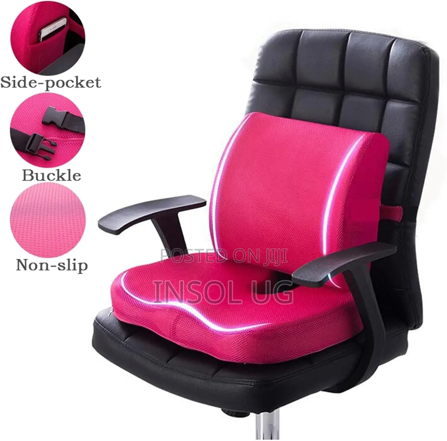Memory Foam Car Backrest Seat Cushion