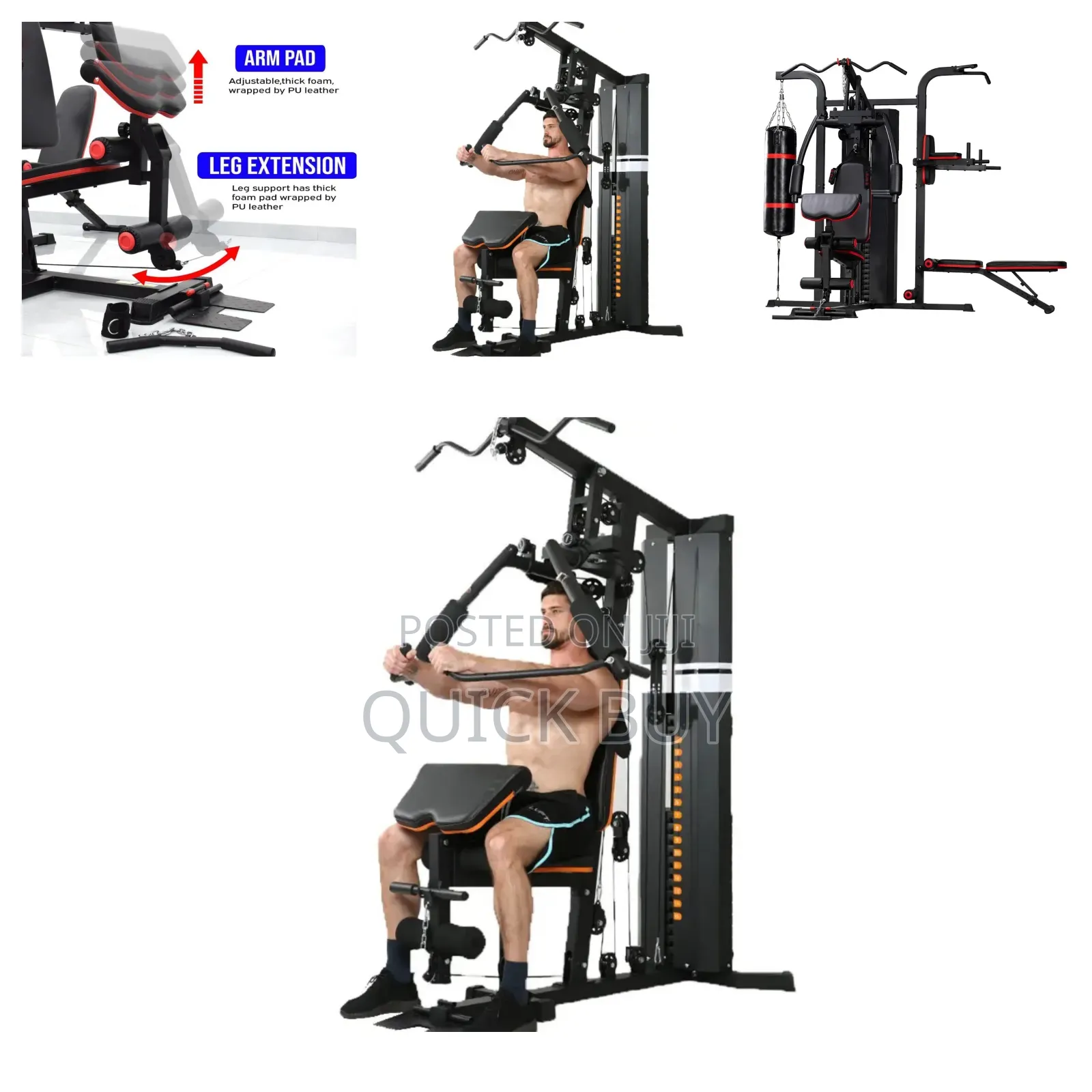 3 Station Home Gym Comprehensive Strength Training Machine.