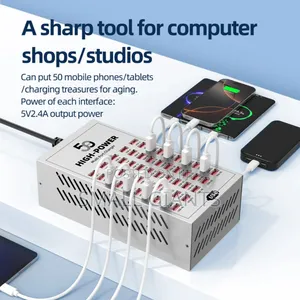 50-Port Usb High-Power Charging Station Designed for Commercial Use