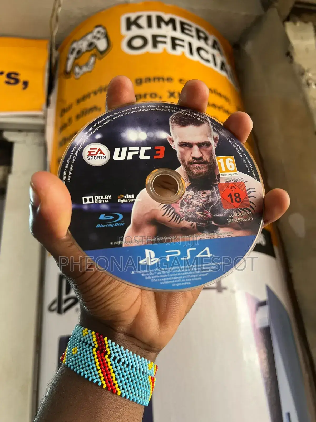 Ea Sports Ufc 3 Game Cd for Ps4