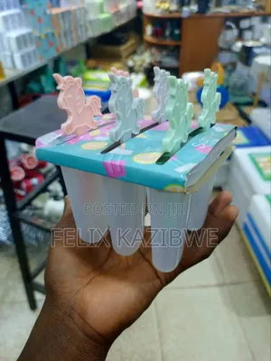 Reusable Unicorn-Shaped Ice Pop Molds.