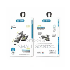 Go-Des Gd-Dk006 Transparent Design 4-in-1 Tf/Sd Card Reader.