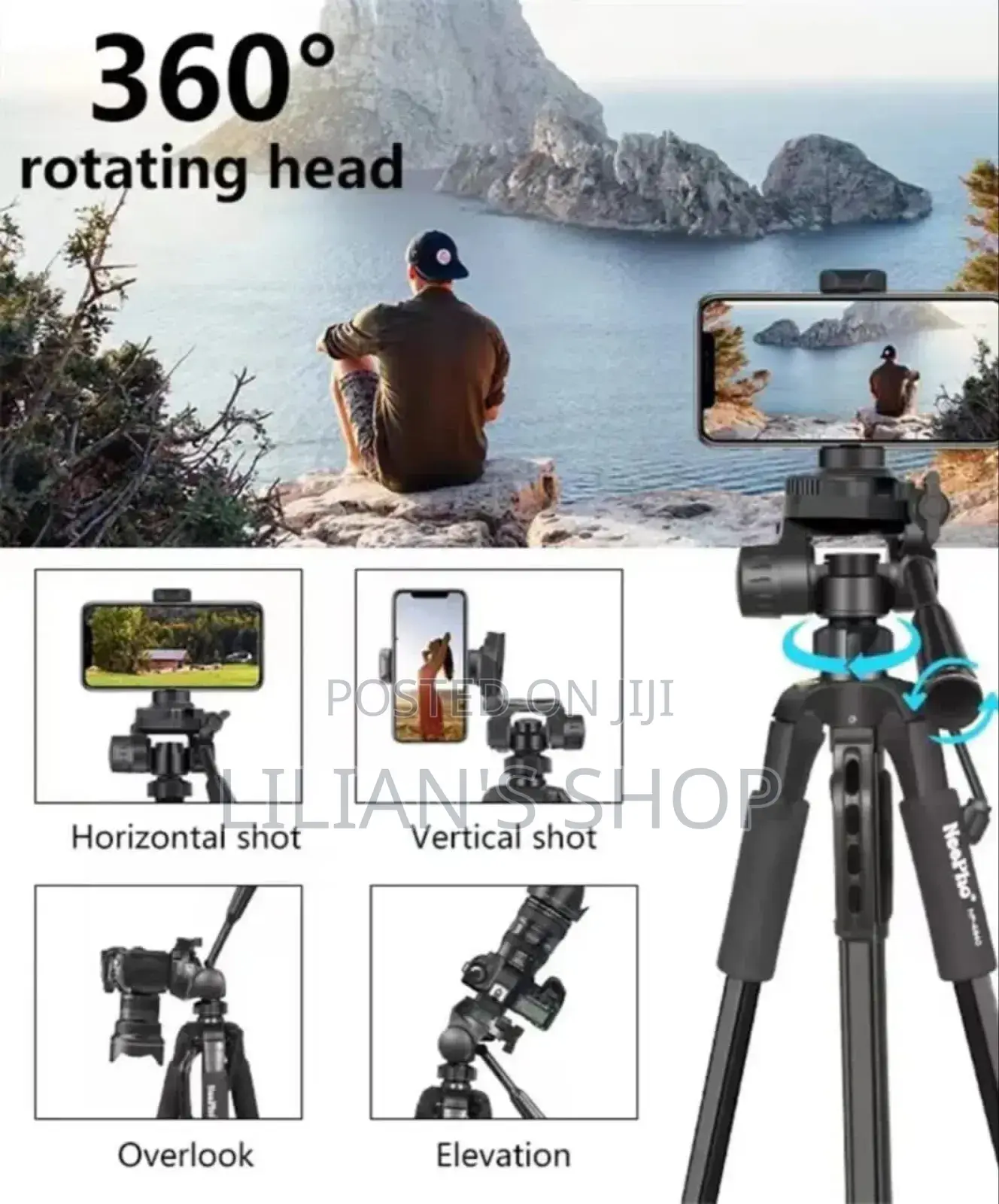 Neepho Np-8840 Professional Camera and Phone Tripod