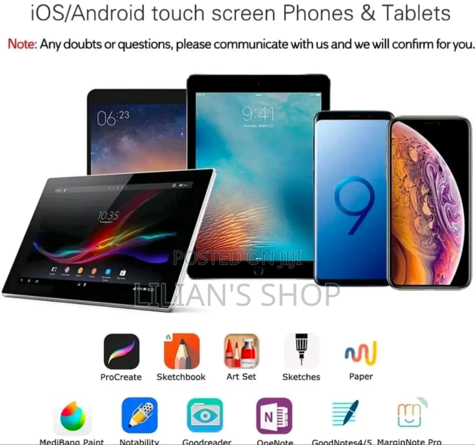 Active Stylus Pen for Touch Screen Device