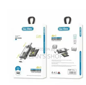Go-Des Gd-Dk006 Transparent Design 4-in-1 Tf/Sd Card Reader.