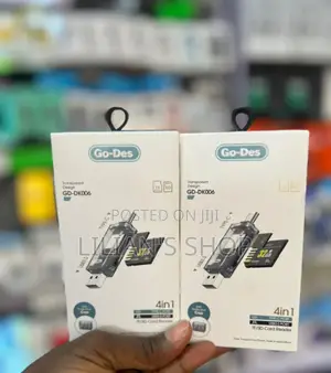 Go-Des Gd-Dk006 Transparent Design 4-in-1 Tf/Sd Card Reader.