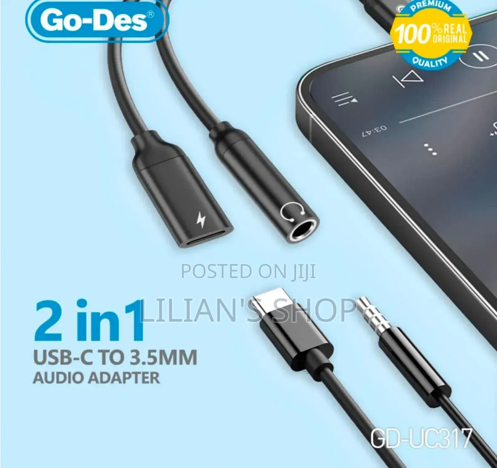Go-Des Gd-Uc312 Type-C to 3.5mm Converter.
