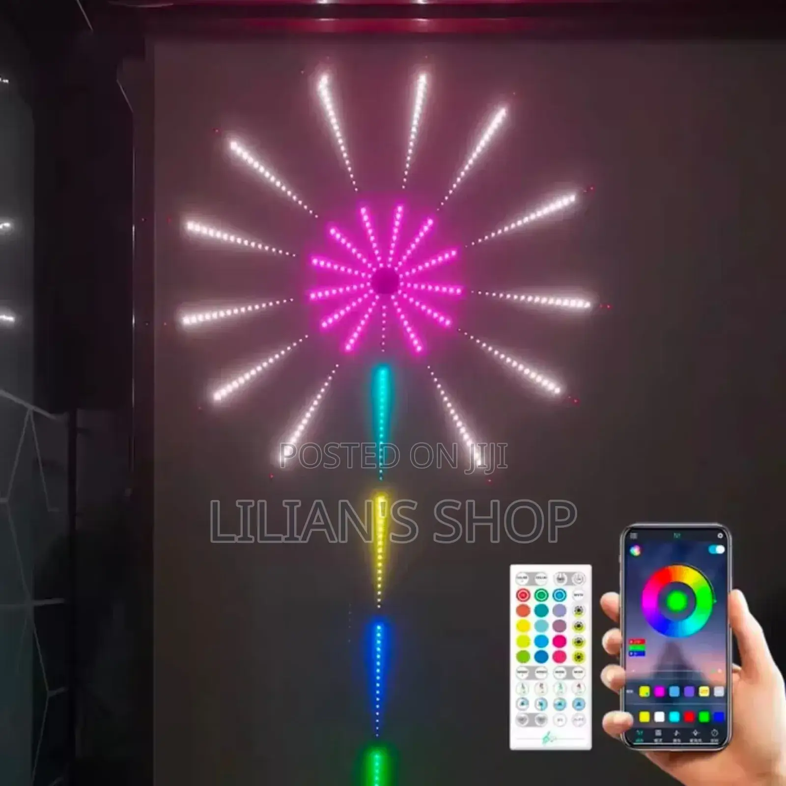 App Smart Control Ic Led RGB Fireworks Light Kit