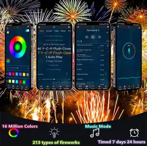App Smart Control Ic Led RGB Fireworks Light Kit