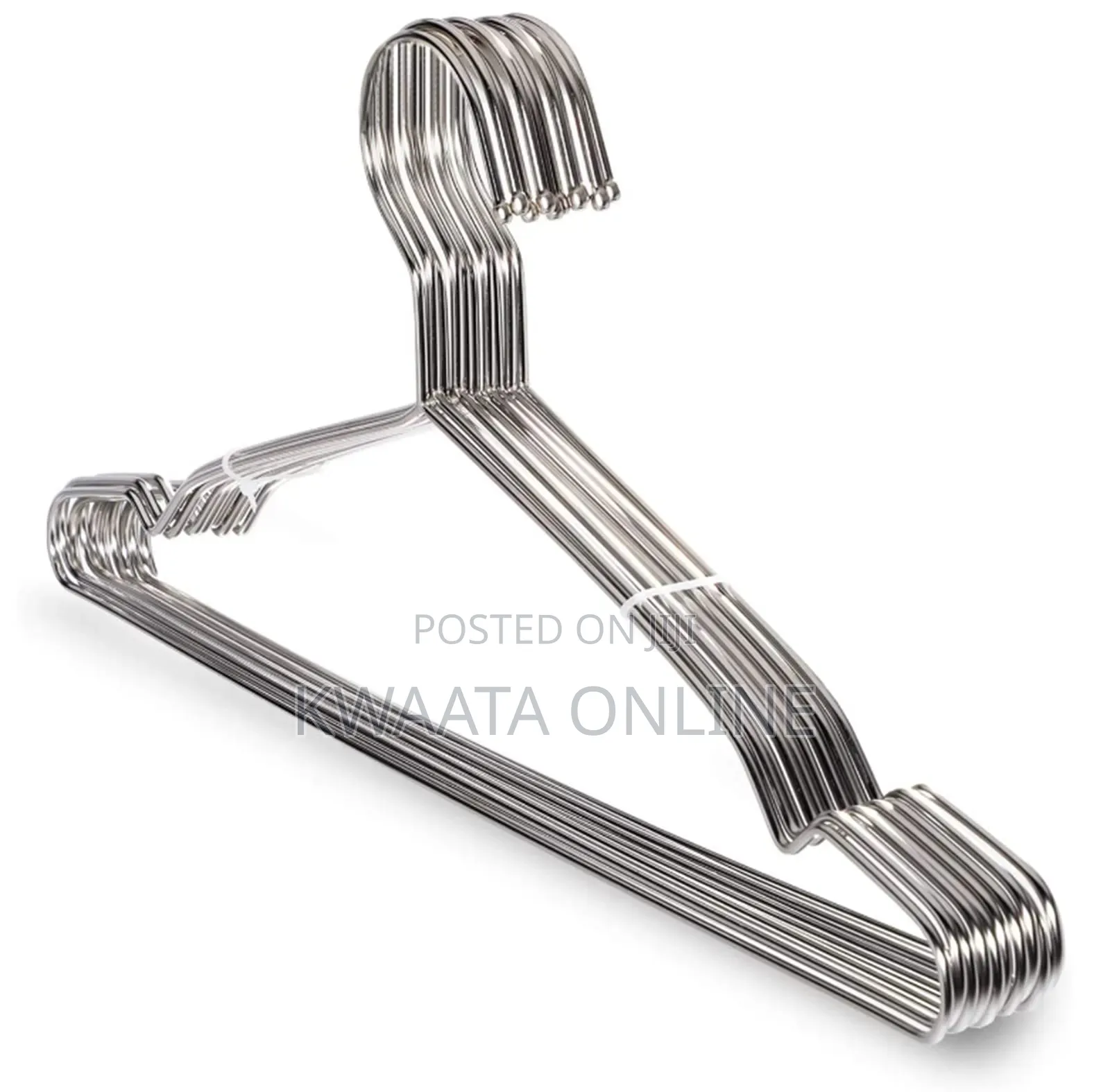 10 Pc Stainless Steel Heavy Duty Clothes Hangers, Strong Durable