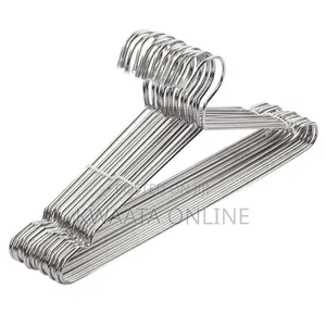 10 Pc Stainless Steel Heavy Duty Clothes Hangers, Strong Durable