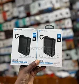 Powerology Montreal 20,000mah Power Bank 40w Pd -
