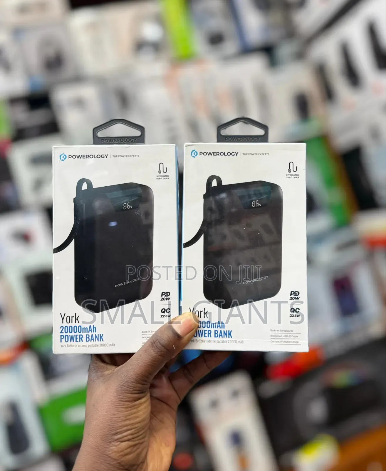 Powerology York 20,000mah Power Bank 20w Pd
