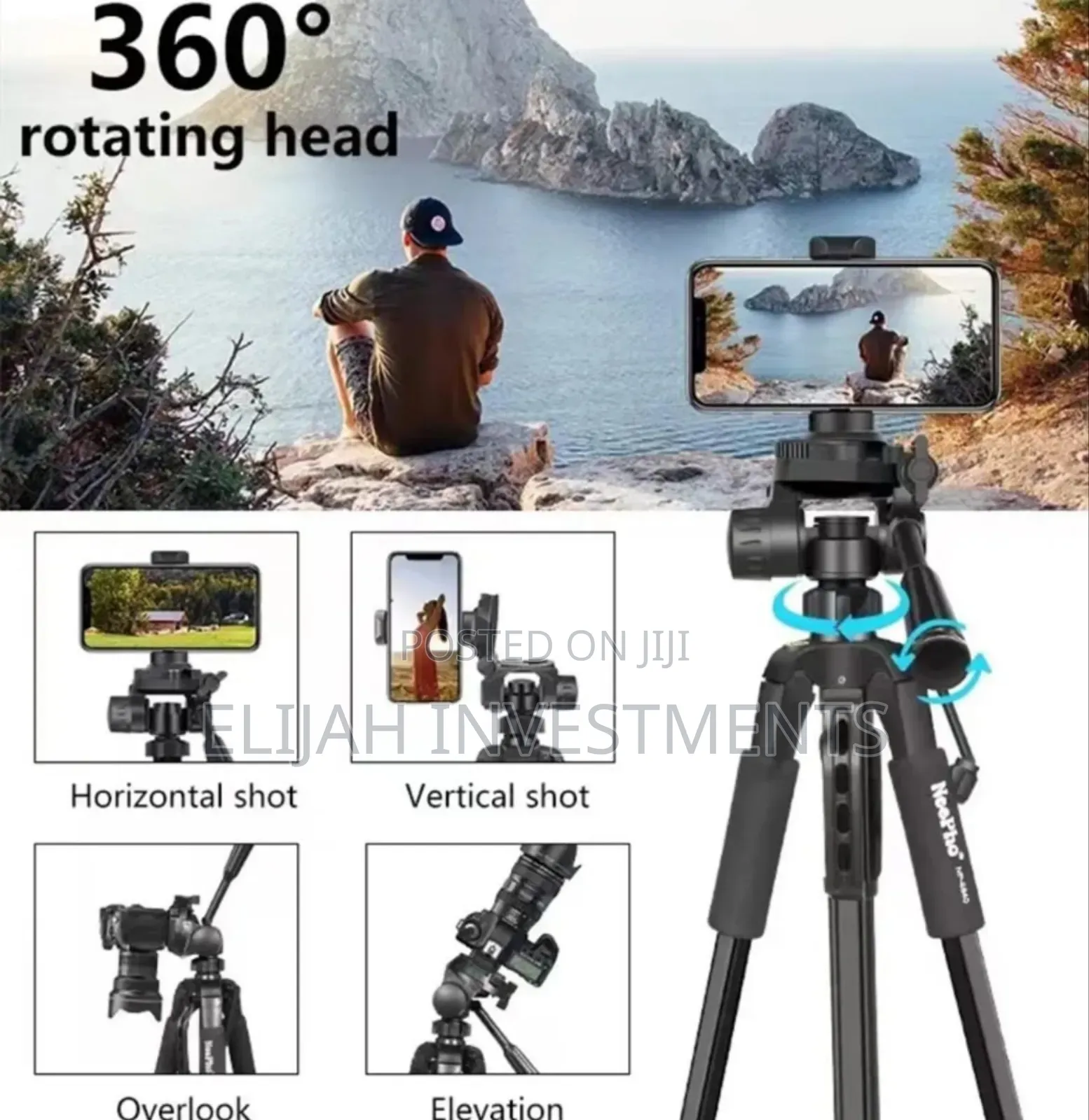 Neepho Np-8840 Professional Camera and Phone Tripod