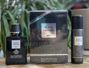 Black Leather Eau De Parfum For Men By Fragrance World