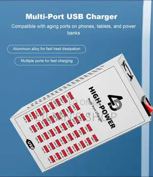 40-Port Usb Charging Station Designed for Simultaneous Charging