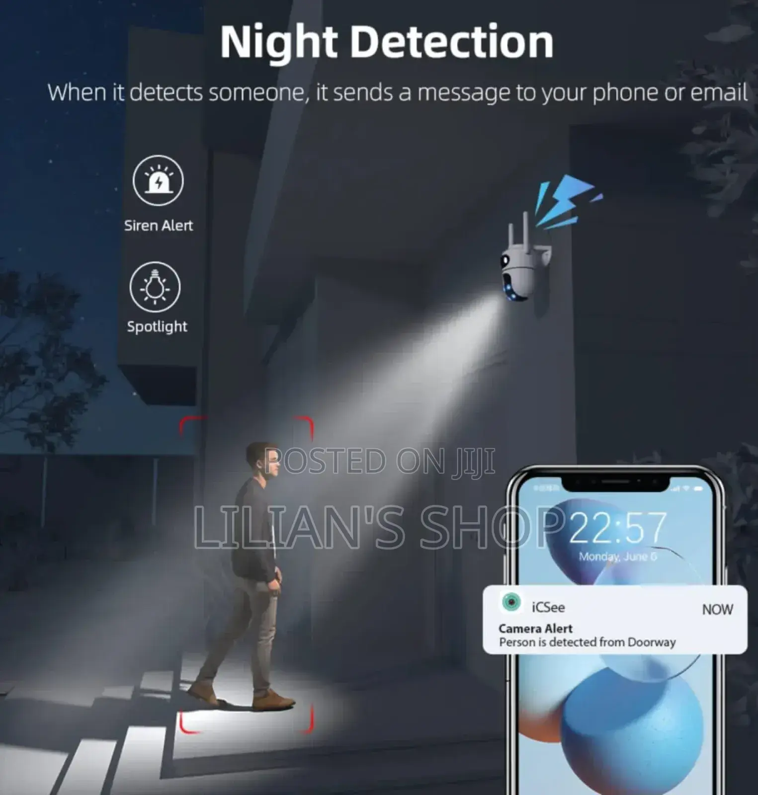 Multi-Lens View Camera, an Outdoor and Indoor Wi-Fi Smart Camera.