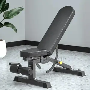 Clover Fitness T14 Pro Adjustable Weight Bench in Black.