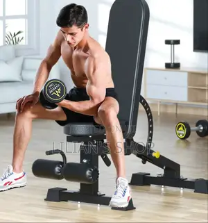 Clover Fitness T14 Pro Adjustable Weight Bench in Black.
