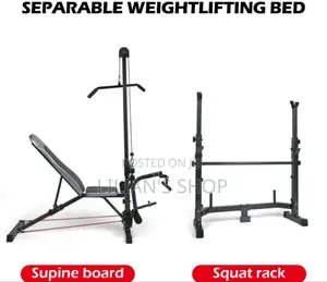 Multifunctional Adjustable Weight Lifting Bench Press Set