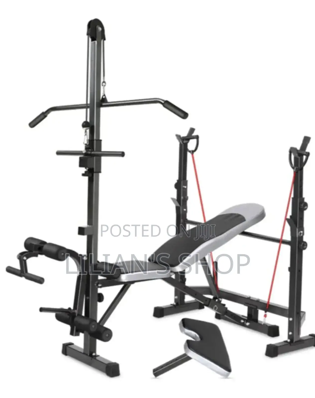 Multifunctional Adjustable Weight Lifting Bench Press Set