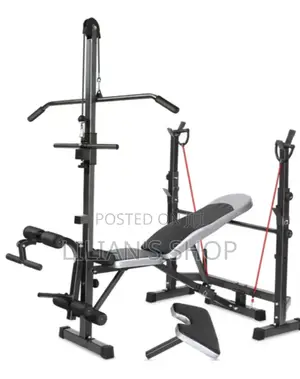 Multifunctional Adjustable Weight Lifting Bench Press Set