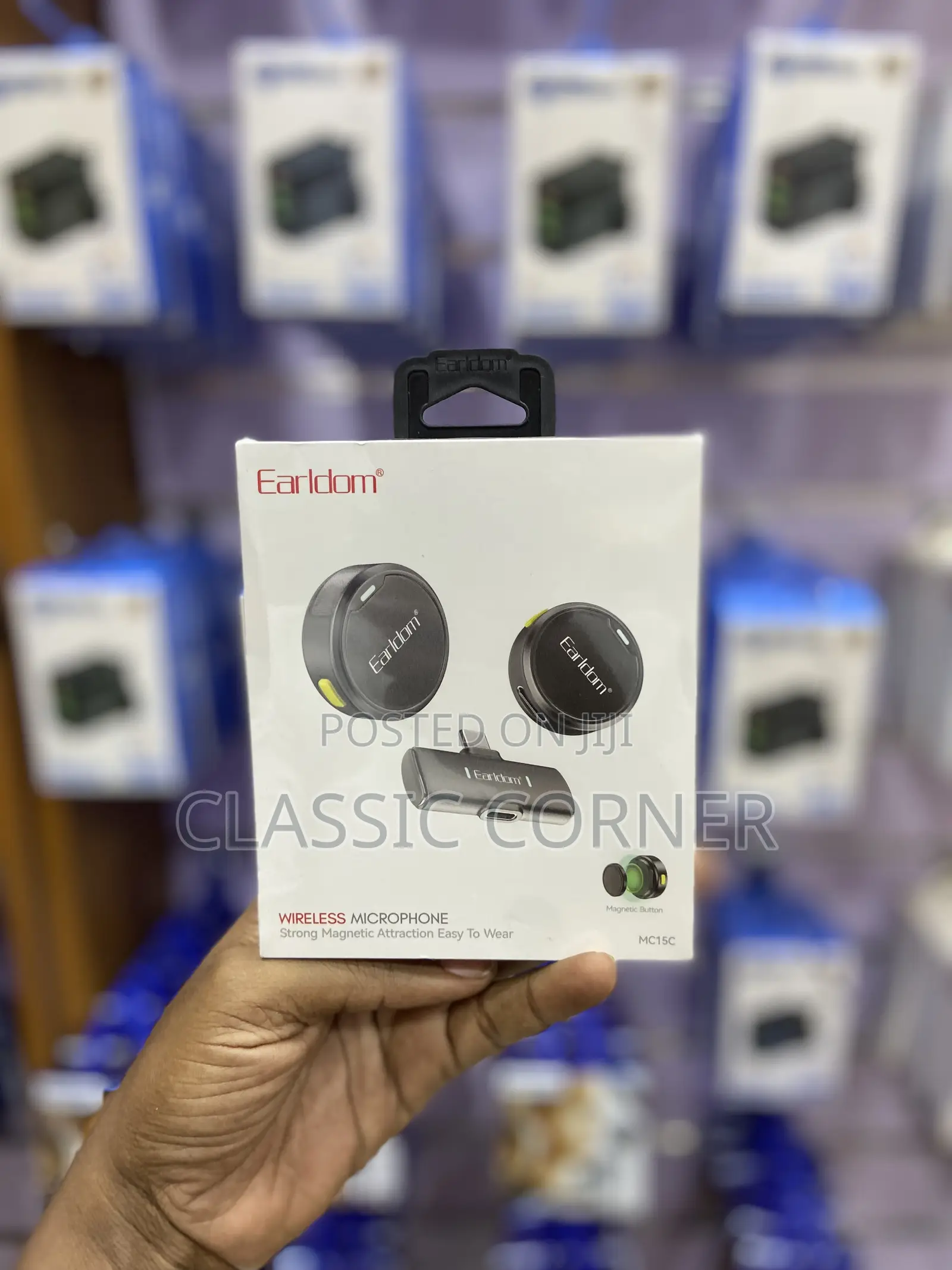 Earldom Mc15c Button Wireless Microphone