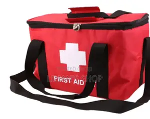 Portable Red First Aid Kit Bag