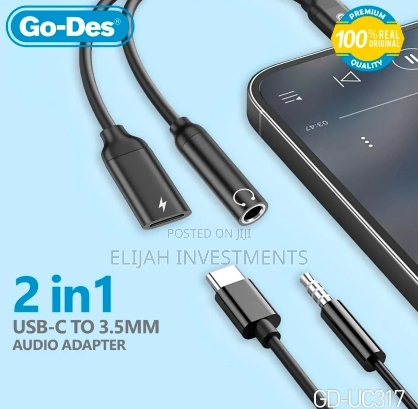 Go-Des Gd-Uc312 Type-C to 3.5mm Converter.