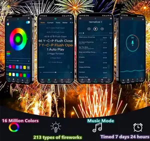 App Smart Control Ic Led RGB Fireworks Light Kit