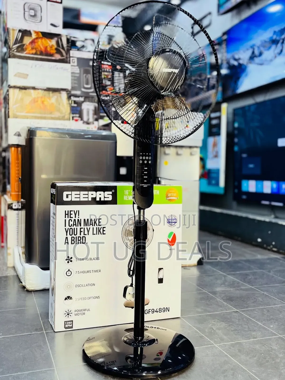 Geepas Stand Fan With Remote Control - Gf9489