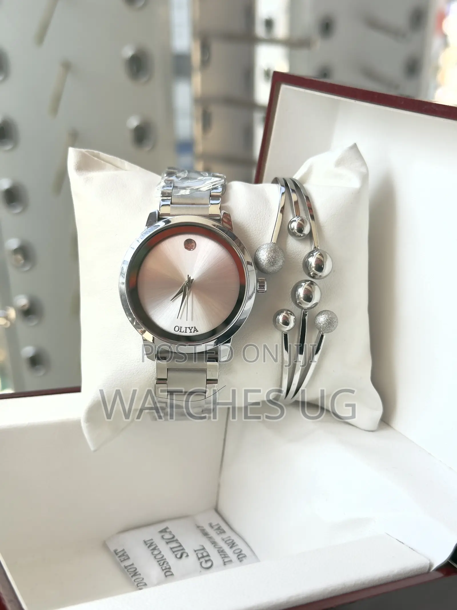 Movado Stainless Steel Watch With a Metallic Bracelet