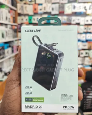 Greenlion Madrid 35watts Slim Power Bank (20.000mah)