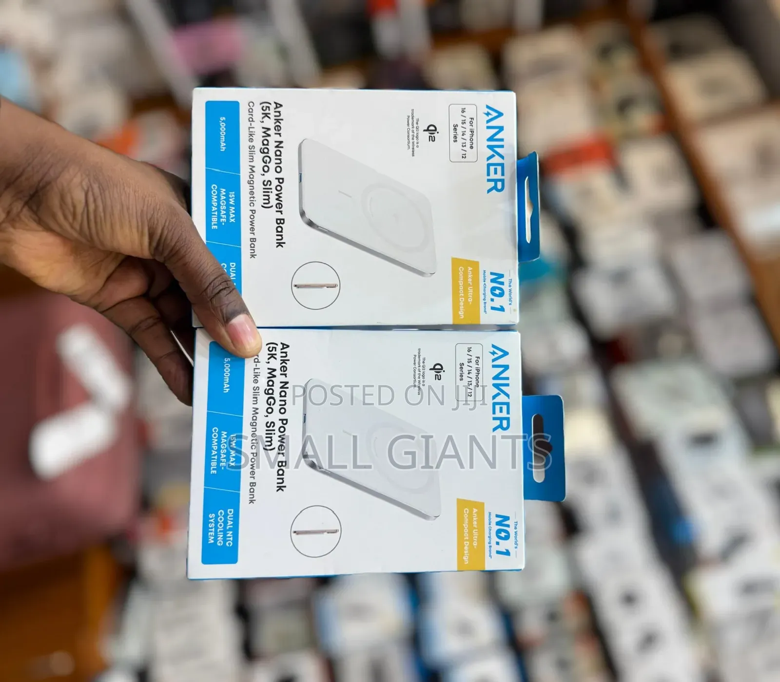 Anker Nano Power Bank, Ultra-Slim 5,000mah Magnetic Wireless
