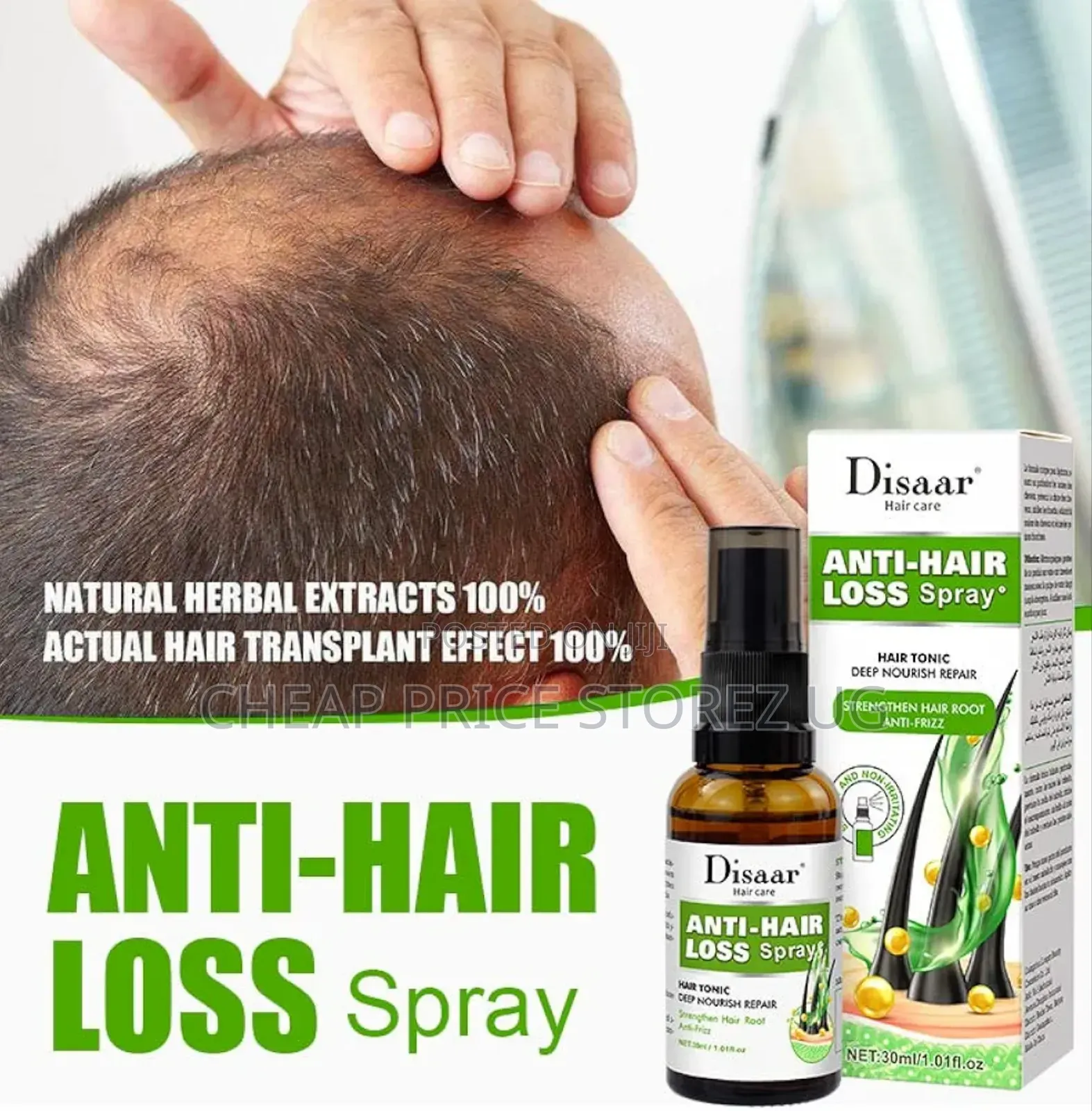 Anti Hair Loss Hair Growth Spray Essential Oil Liquid for Men Women