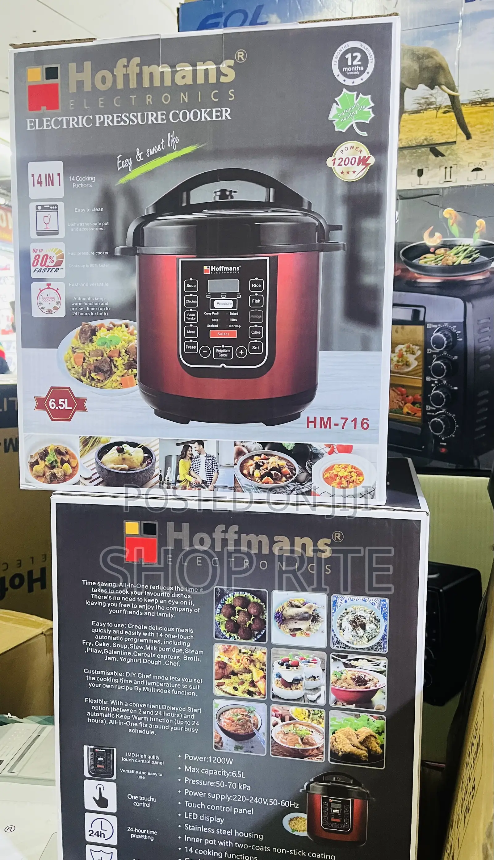 Hoffmans 6.5 Liters Multipurpose Functioning Pressure Cooker