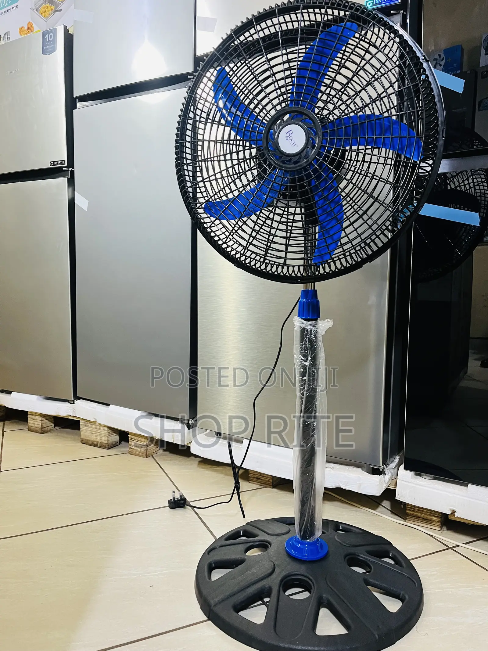 Roch 18 Inches Floor Standing Fan Black