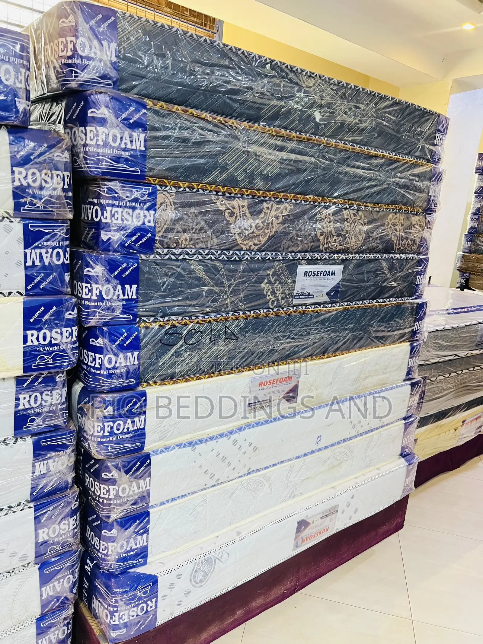 5x6 6 Inches Rose Foam Smart High Density Mattress