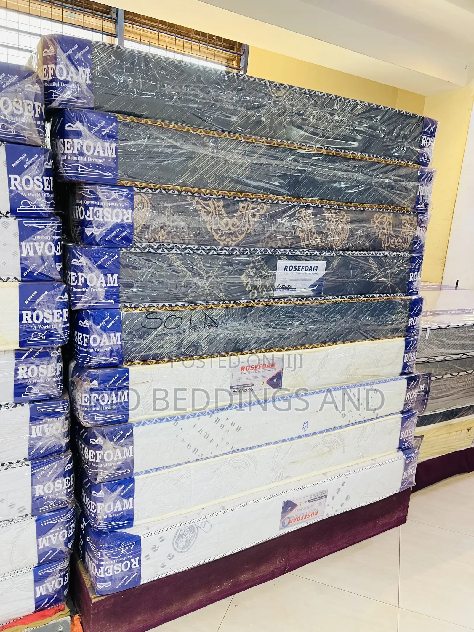5x6 6 Inches Rose Foam Smart High Density Mattress