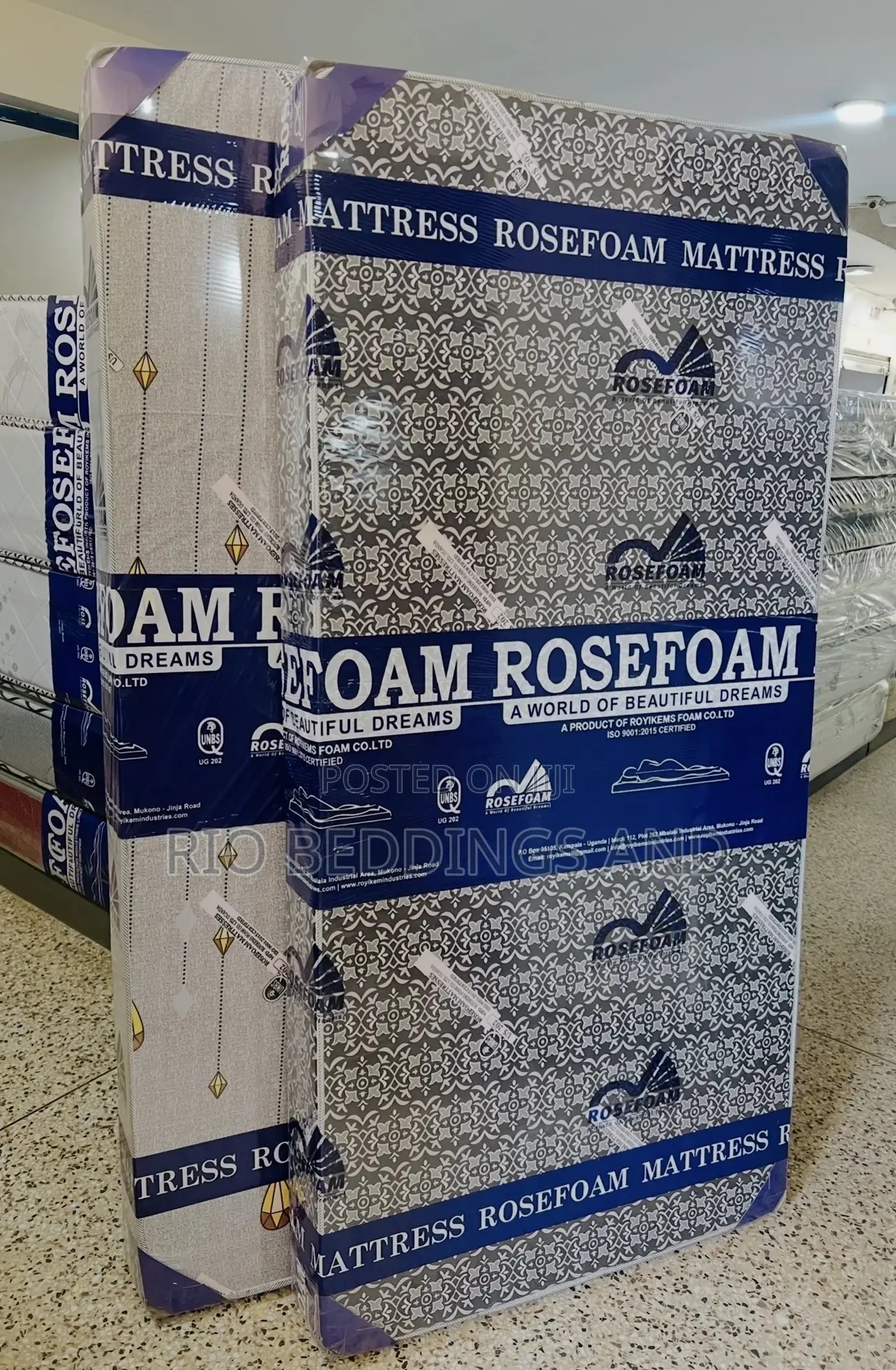 3x6 6 Inches Rose Foam Mattress