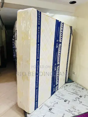6x6 12 Inches Rose Foam Smart High Density Mattress
