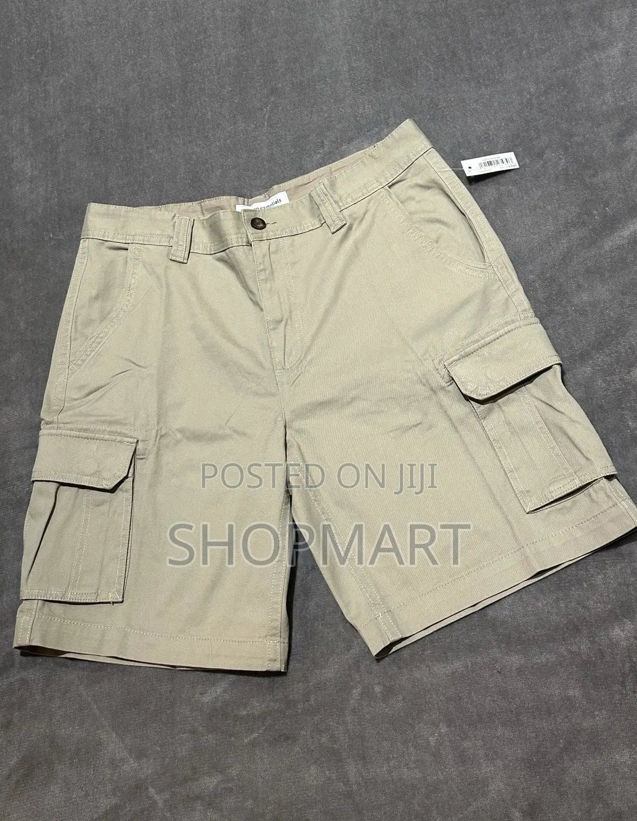 Mens Cotton Cargo Shorts Size 36 Khaki Brown