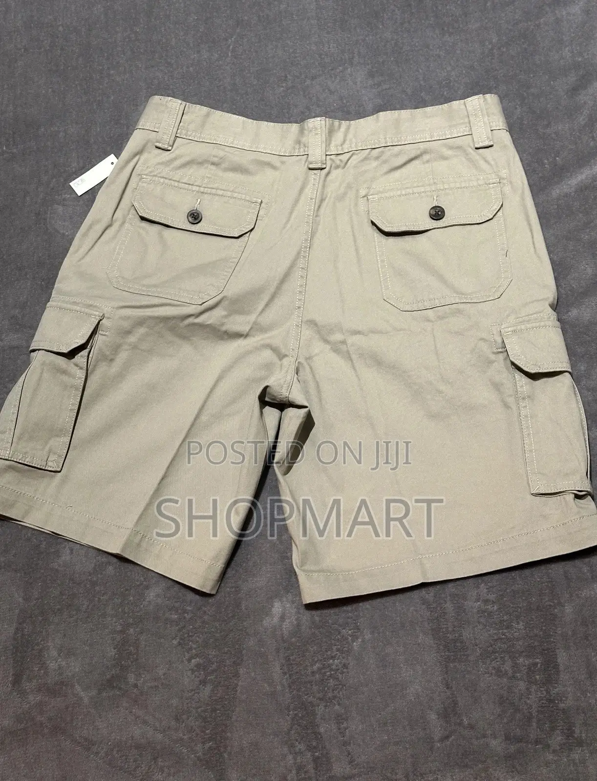Mens Cotton Cargo Shorts Size 36 Khaki Brown