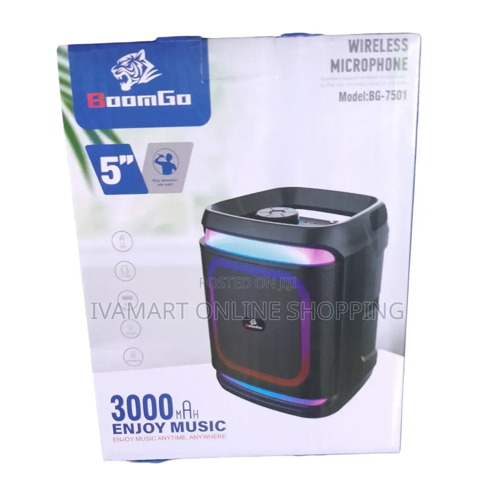 Boom Go Mini Portable Speaker - 5 Inch Loud Speaker