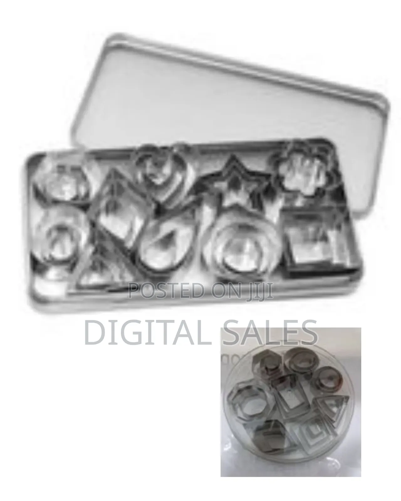 Set of Stainless Steel Cookie Cutters and Shapers