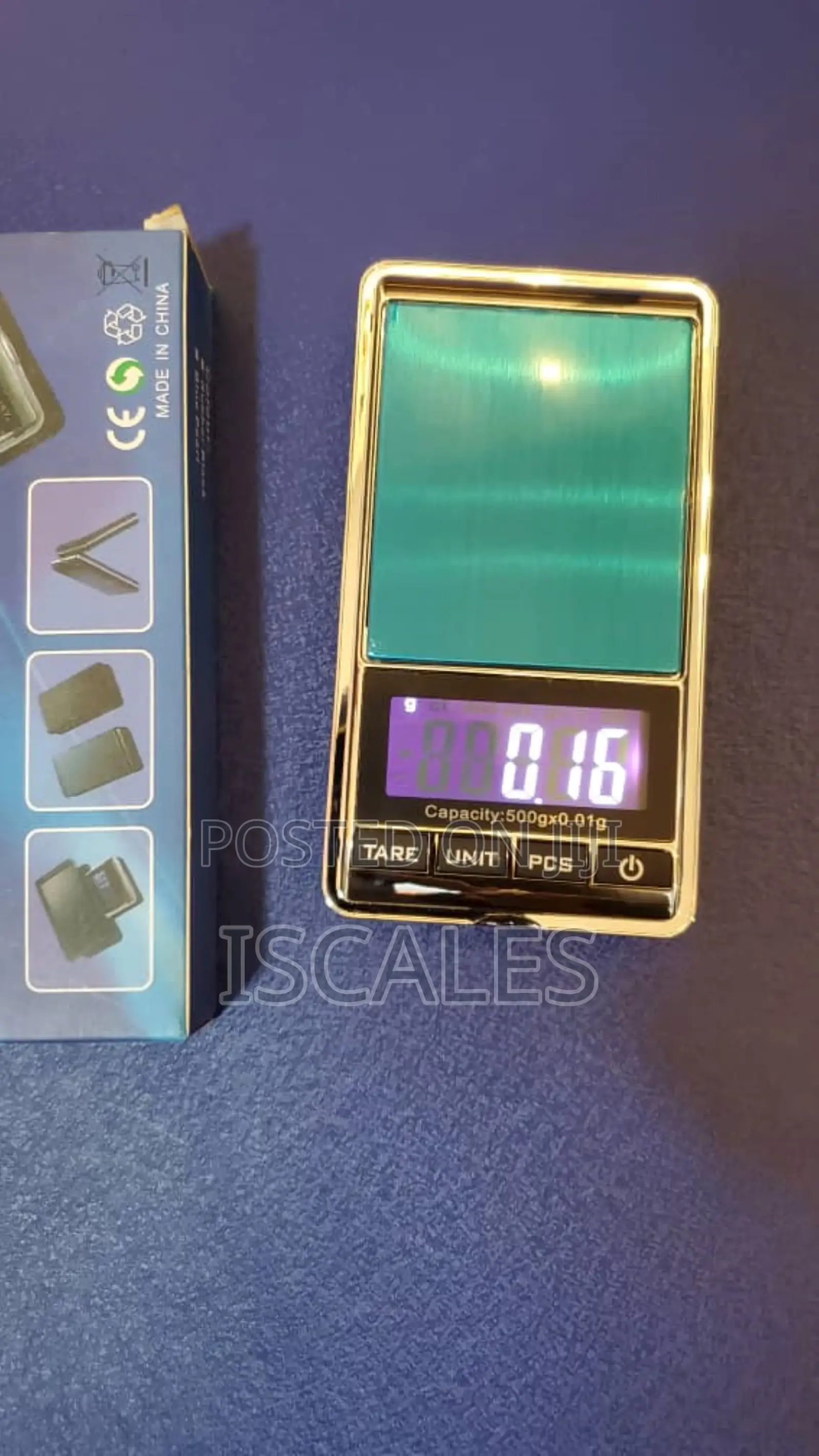 Palm Sized Digital Weighing Scale 500g/0.01g Weigh Digital Weigh Scale